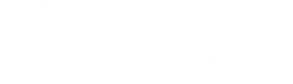 SPACEBOY INNOVATION HUB wordmark in white